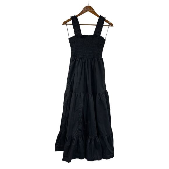 Abercrombie & Fitch Black Sundress Tiered Midi Medium Petite Tank - Picture 1 of 9